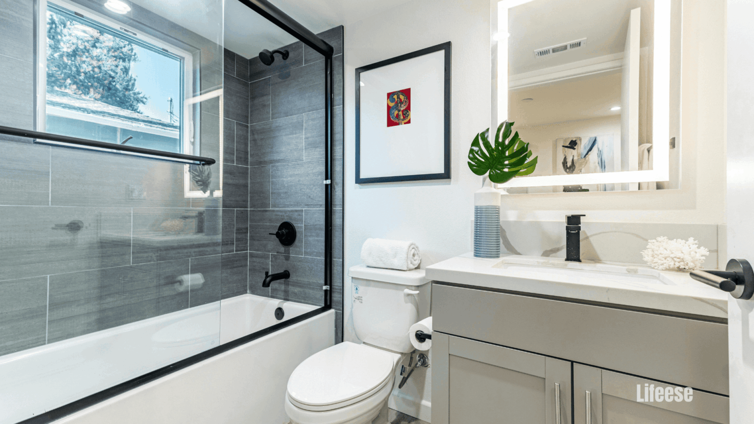 View of 15 Stylish Small Bathroom Ideas to Transform Your Space - Lifeese