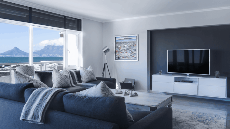 Coastal living room interior design