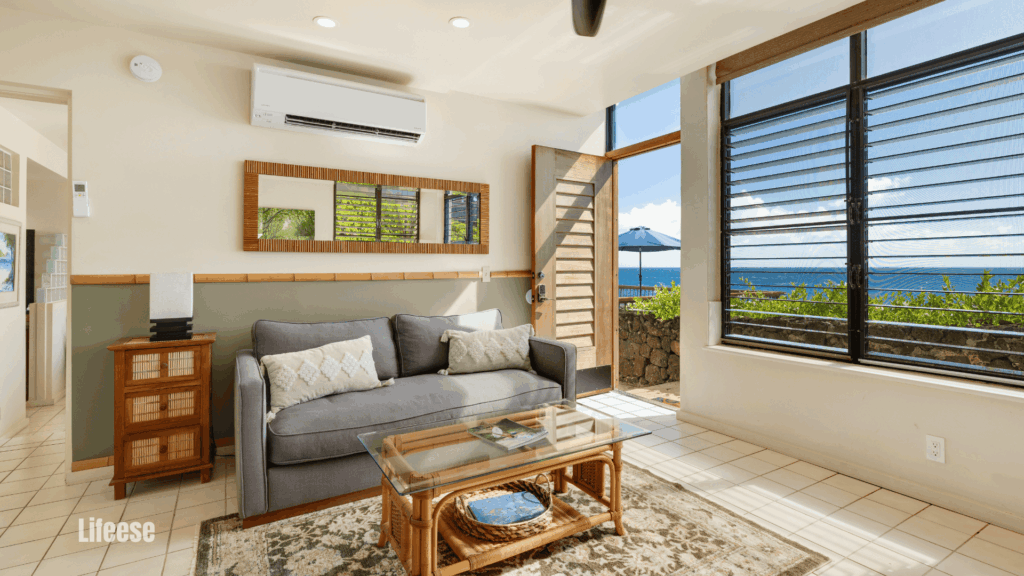Coastal living room interior design