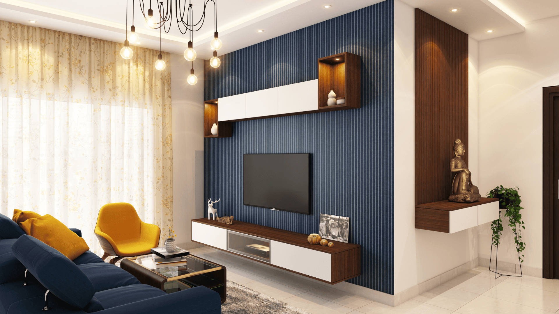 Cozy living room interior design