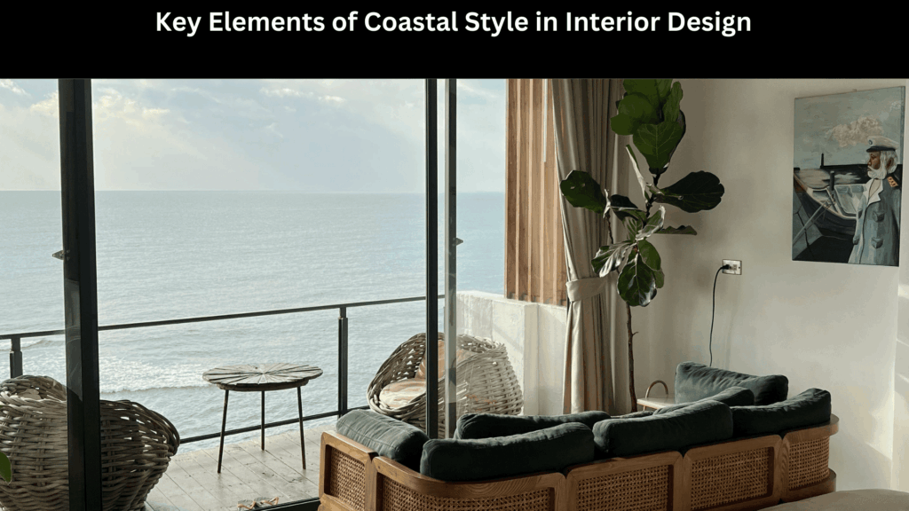 Coastal living room interior design