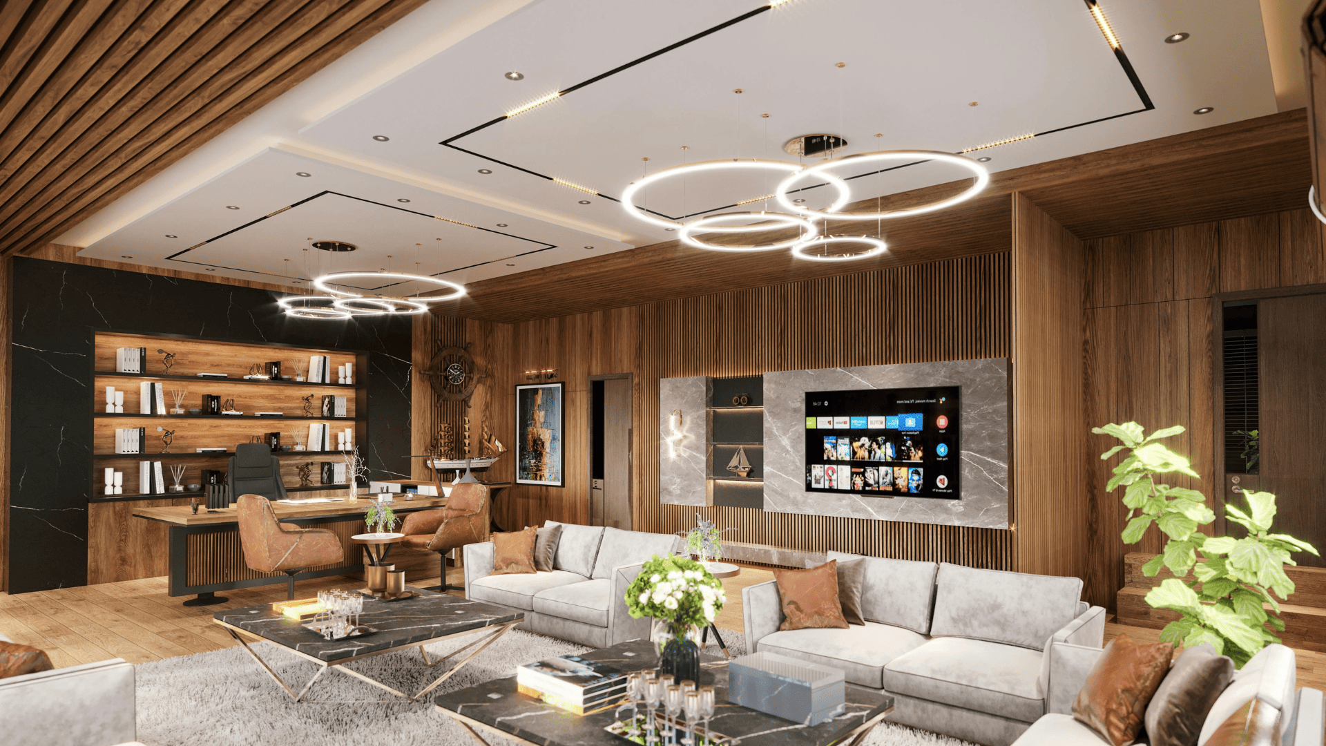 Curved Furniture Living Room