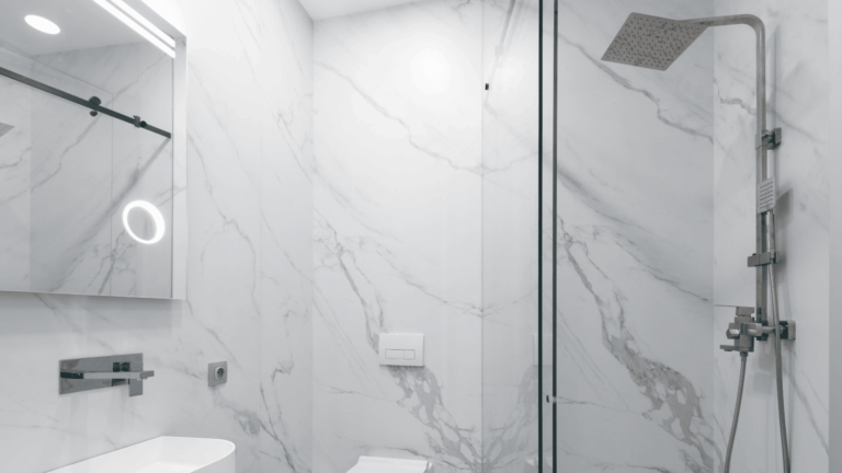 Pebble Wall Shower Design