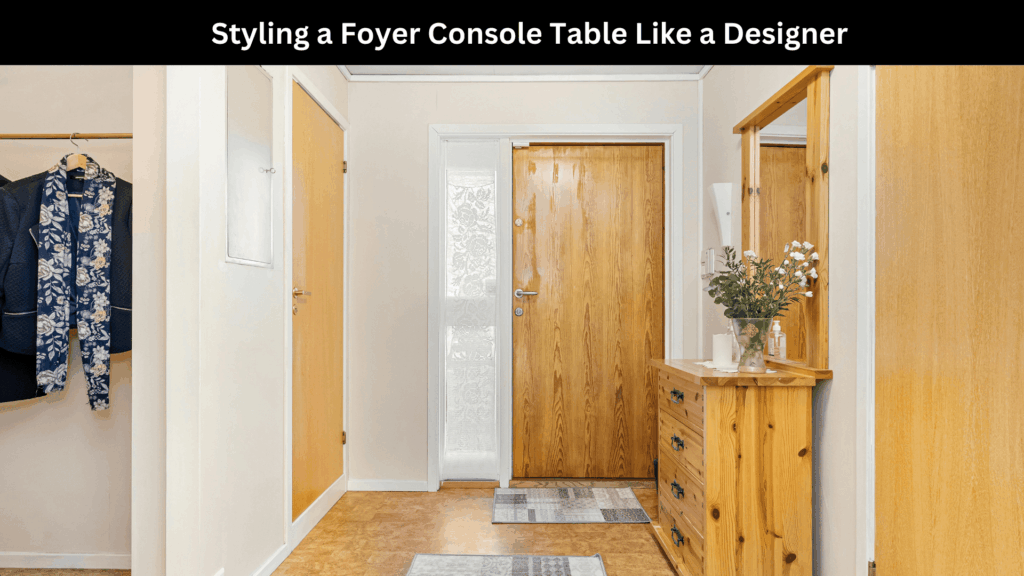 Foyer Console Table Ideas